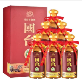 贵州国台酒业 国台 国台年份酒 53度酱香型高度白酒 国彩年份酒 500ml 6瓶整箱装